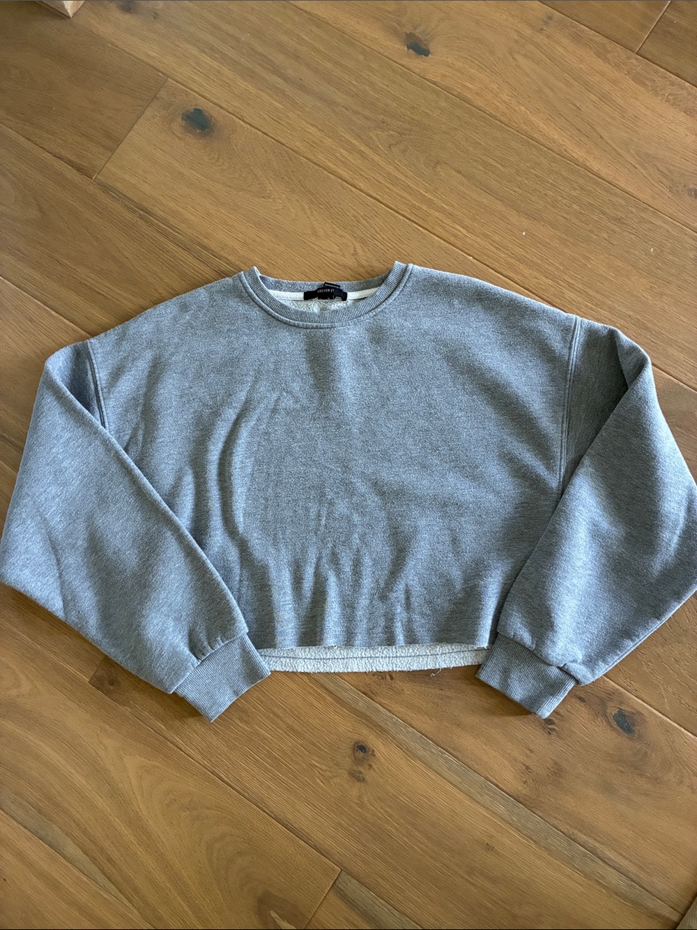 Forever 21 Light Heather Gray Pullover Sweatshirt